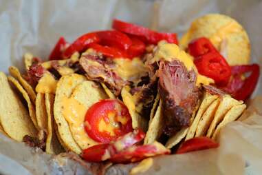 Pulled Pork Nachos at Everglades BBQ Miami