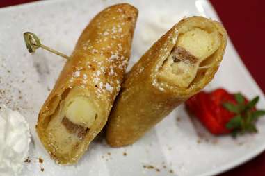 Deep fried cheesecake at Scarlett's Cabaret