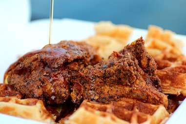 Chicken and Waffles at Tootie's Cabaret