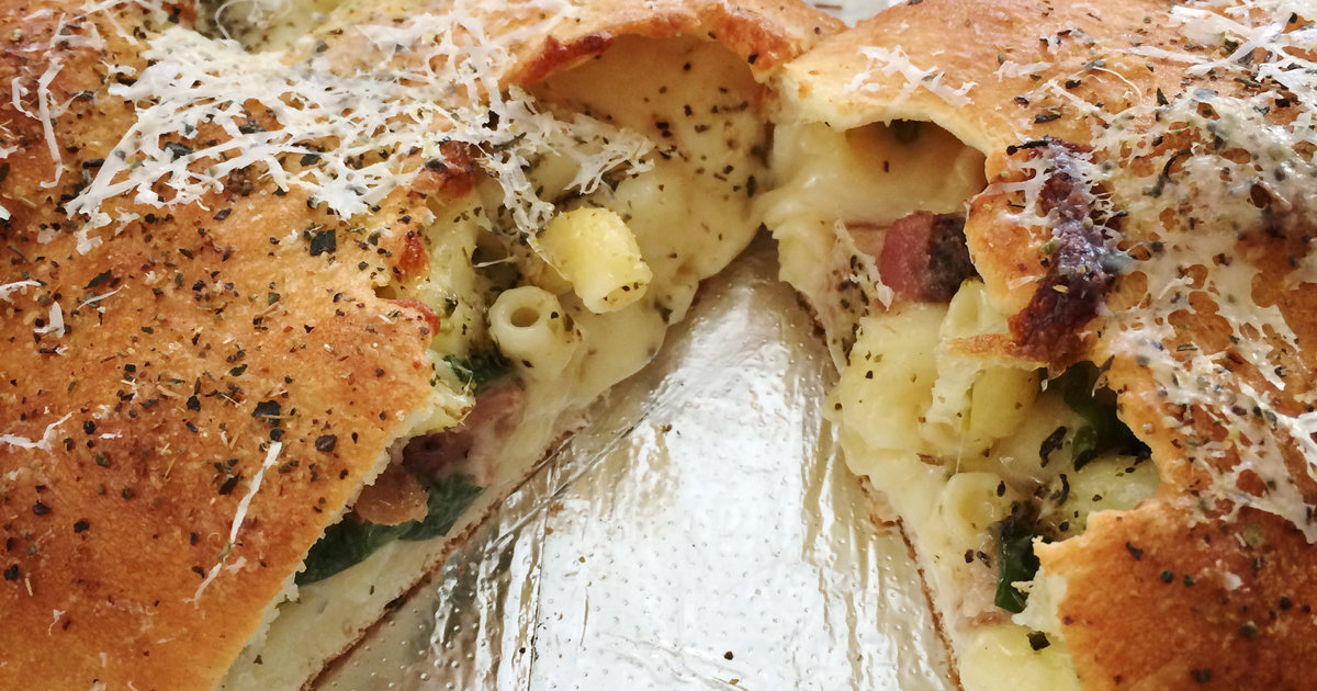 Mac 'n Cheese Calzone from Sauce on the Side Thrillist