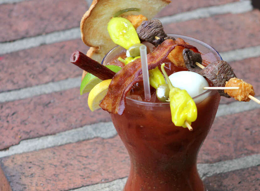 Bloody Mary Bar Personalized Hurricane Glass