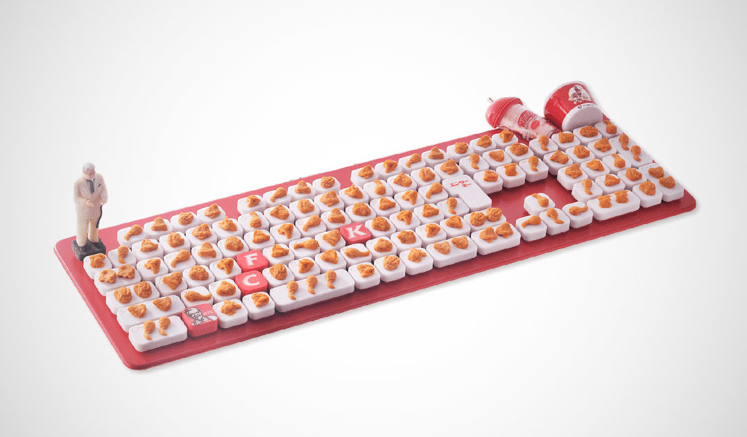 KFC Japan Fried Chicken Keyboard, Computer Mouse, USB Drive - Thrillist
