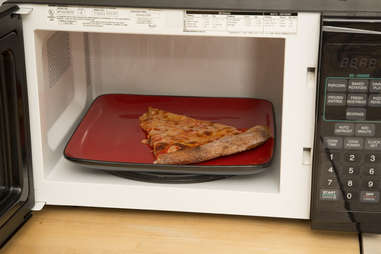 Pizza in microwave