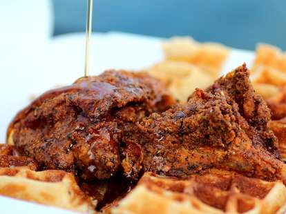 Chicken and Waffles at Tootie's Cabaret
