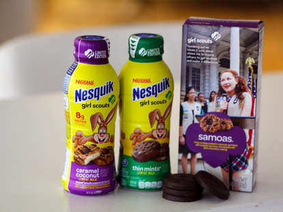 nesquik girl scout flavored cookie milk