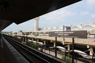 Metrorail at Reagan National Airport