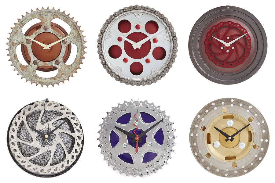 Recycle Clocks - Clocks Made From Old Bike Parts - Thrillist