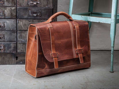 Timberland deals leather bag