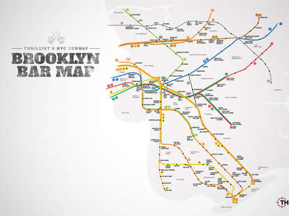 Brooklyn Bar Subway Map