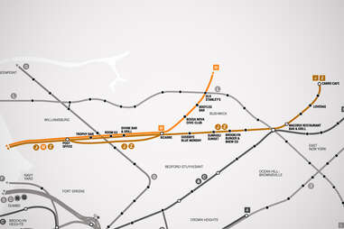 JMZ Brooklyn Bar Subway Map