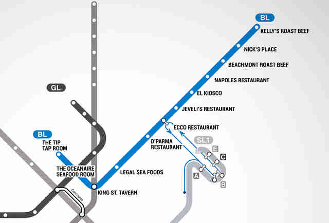 Map of Restaurants Near Boston T Stops - MBTA restaurant guide - Thrillist