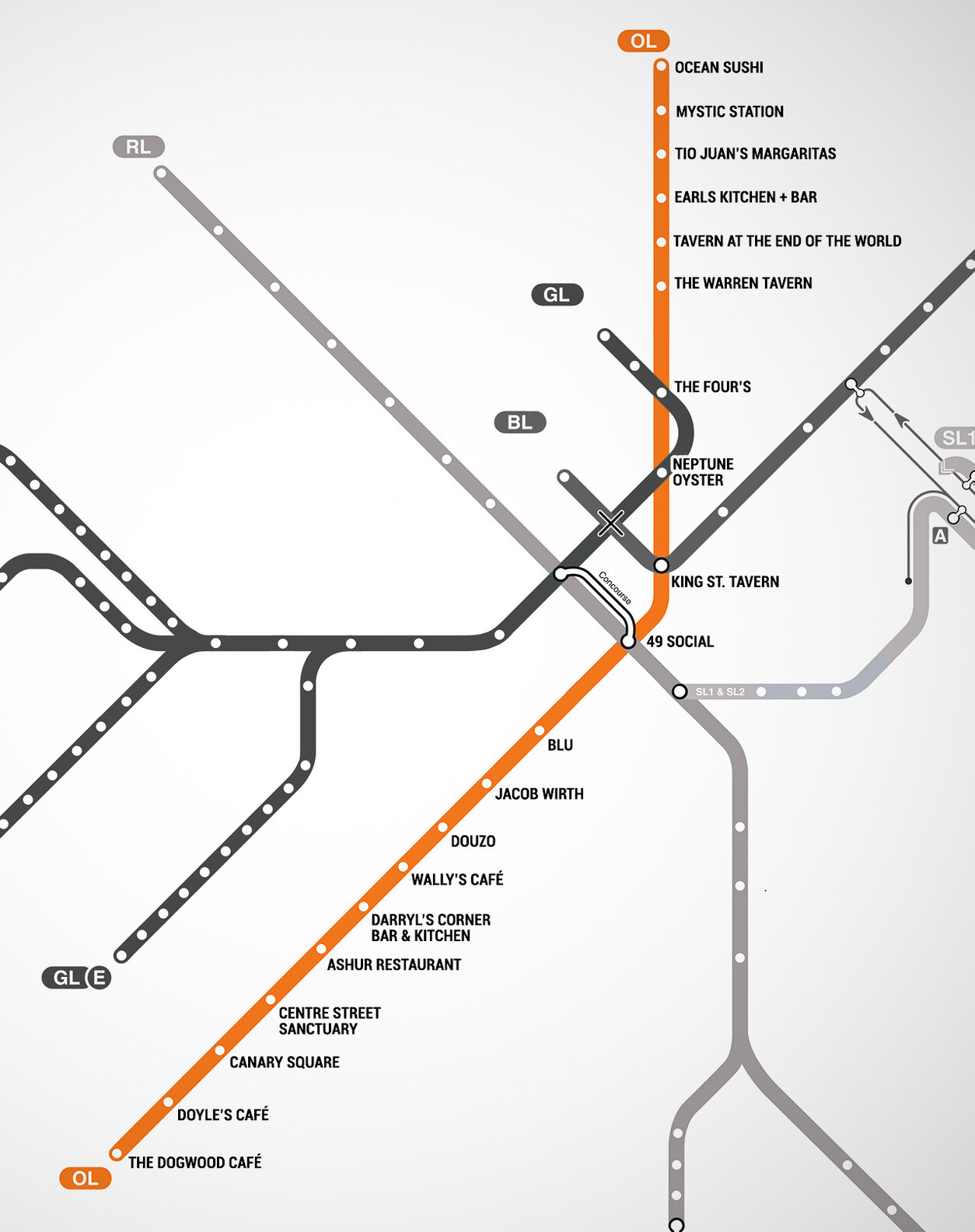 Map of Restaurants Near Boston T Stops - MBTA restaurant guide - Thrillist