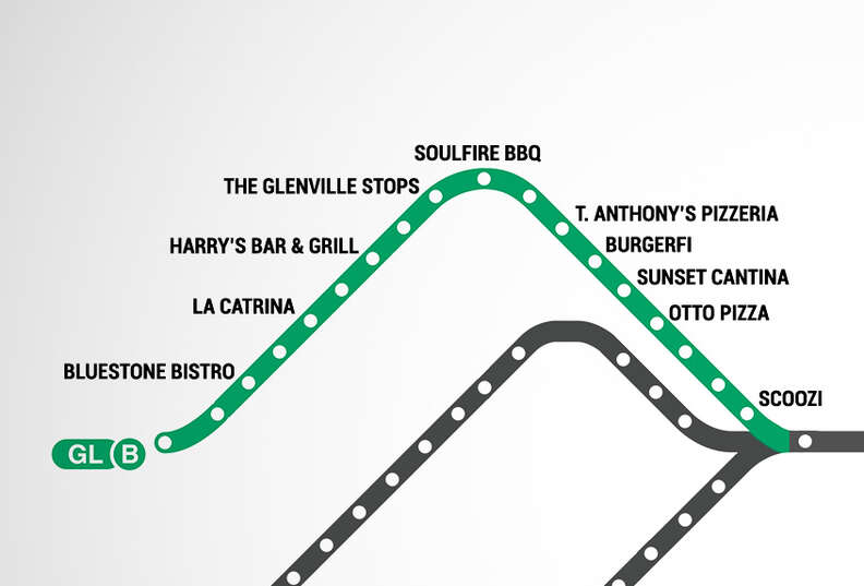 T Stop Map Map of Restaurants Near Boston T Stops - MBTA restaurant guide - Thrillist