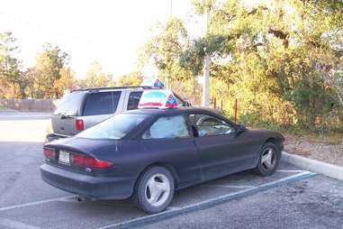 pizza delivery car dominos