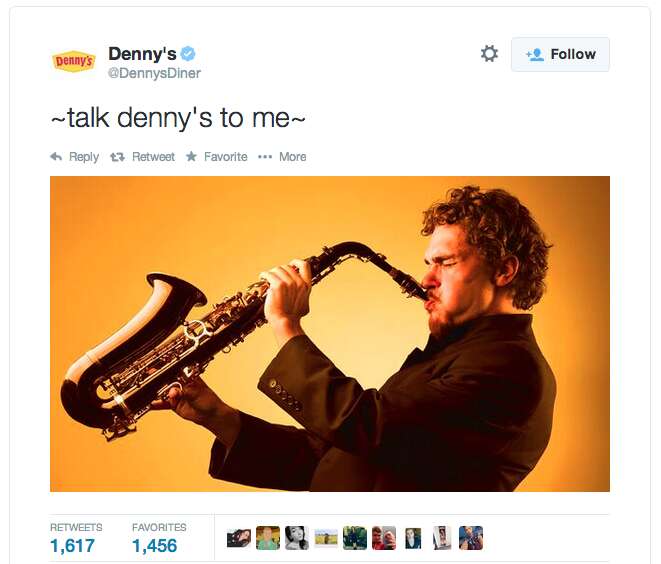 Denny's tweet