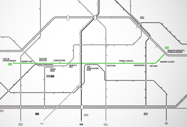 Berlin U-Bahn Map - Map With Bars Near Every Stop