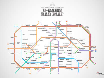 Berlin U Bahn Map Map With Bars Near Every Stop Thrillist