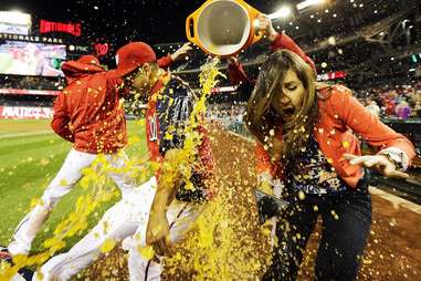 Who invented the Gatorade shower? 