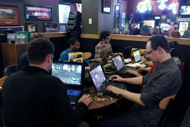 Buffalo Wild Wings LAN party