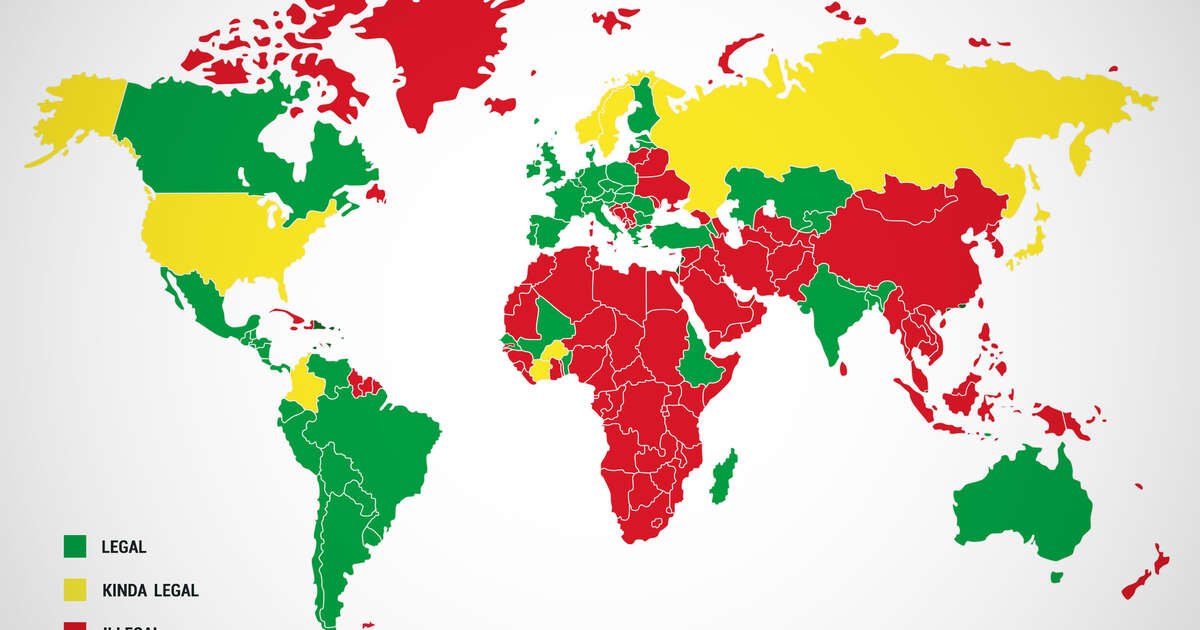 Legal Prostitution World Map Of Every Country That Has Legal 9799