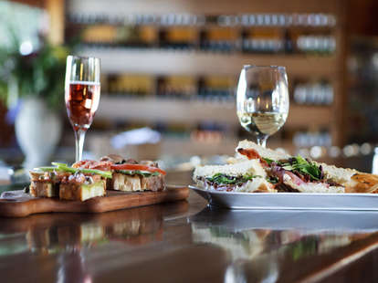 Postino Phoenix white wine champagne sandwiches