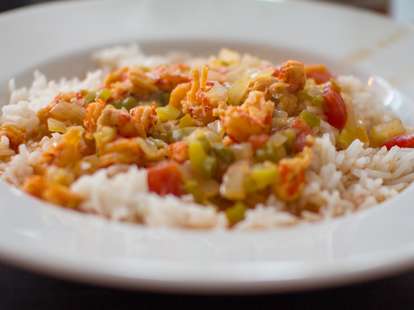 Crawfish and rice