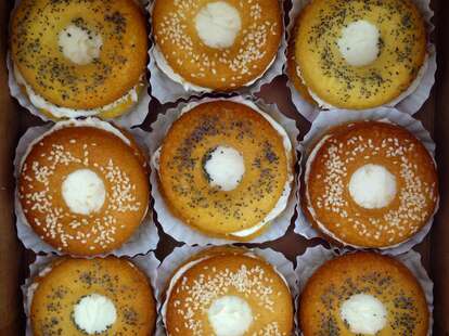bagel cupcakes