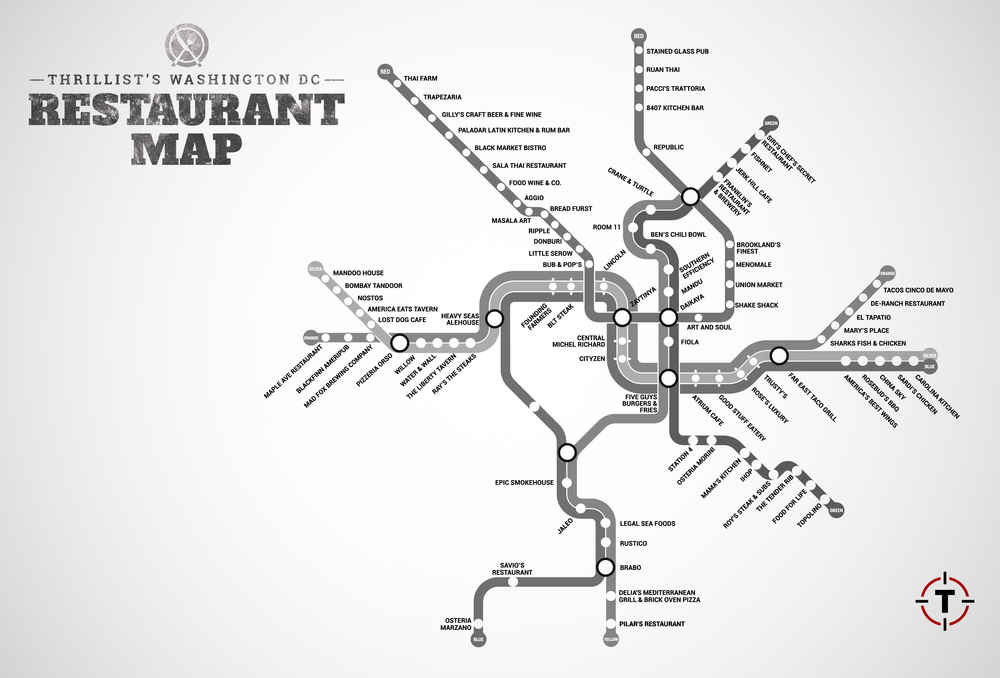 Dc Metro Restaurant Map Washington Restaurants Near Stations Dc Metro Restaurant Map Washington Restaurants Near Stations Thrillist