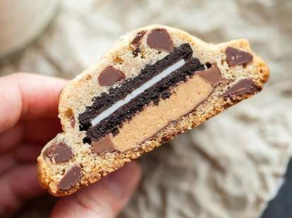 Chocolate chip cookie with Oreo and Reese's
