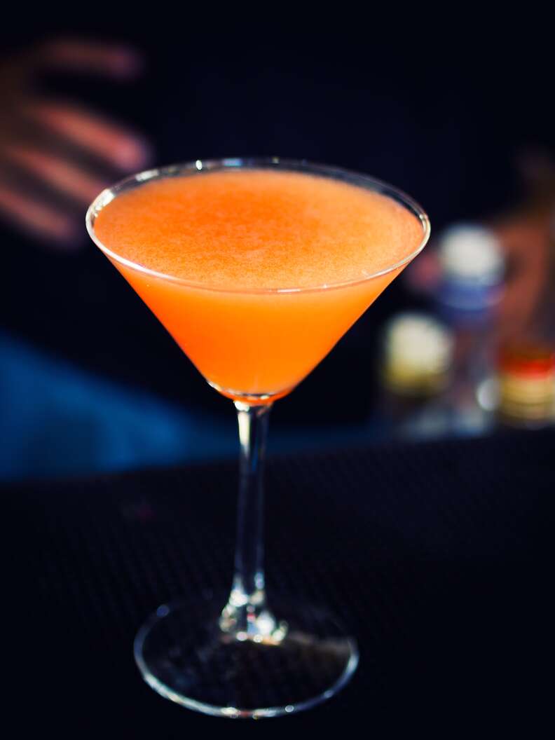 Pumpkin mezcal cocktail