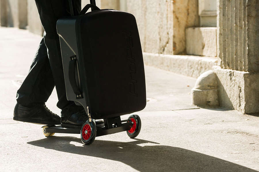 Scooter Suitcase from the Kickstarter-backed Company Olaf - Thrillist