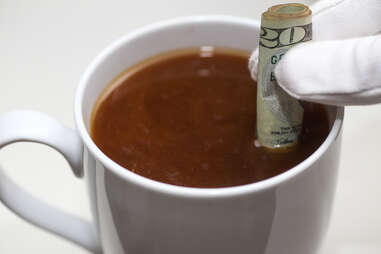 coffee dollar bill