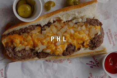 Philadelphia Airport cheesesteak