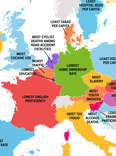 What every European country is the worst at