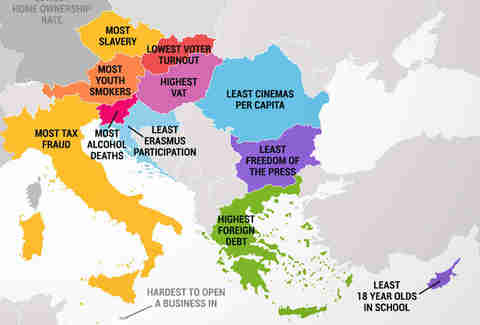 country worst european every countries most thrillist austria europe each least nation youth capita per eu smokers travel