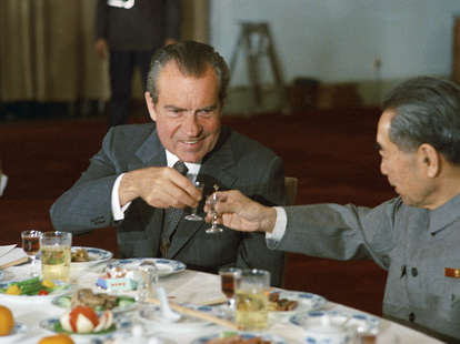 President Nixon and Chinese Premier Zhou Enlai