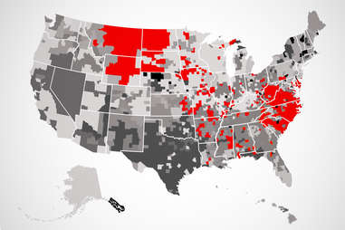 hardee's US map