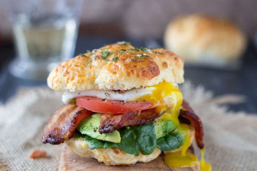 Cheddar Bay Biscuit Breakfast Sandwich Recipe by Simple Healthy Kitchen