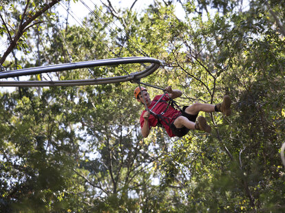 The world's longest zip line: Crazy Treetop Rider Xtreme opens in