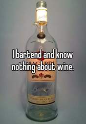 Bartender knows nothing about wine