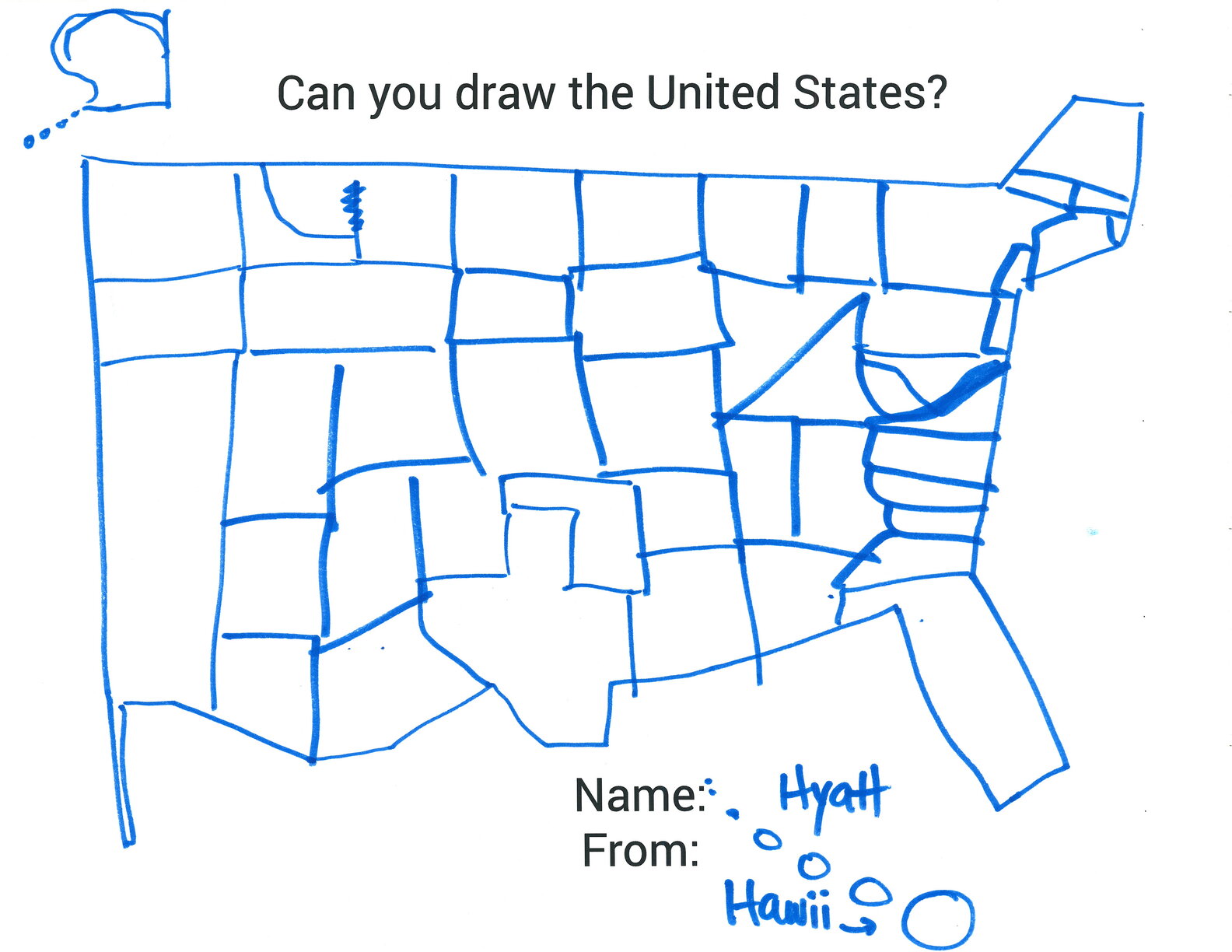Can You Draw All 50 US States? - Thrillist