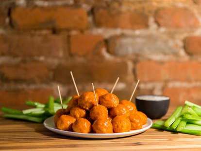 Buffalo Chicken Meatballs — Thrillist Recipes