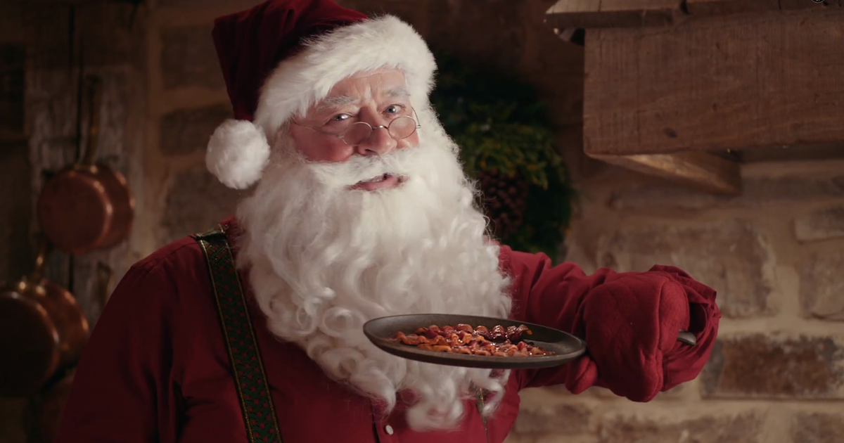 Farmland Bacon Club Santa Commercial - Thrillist