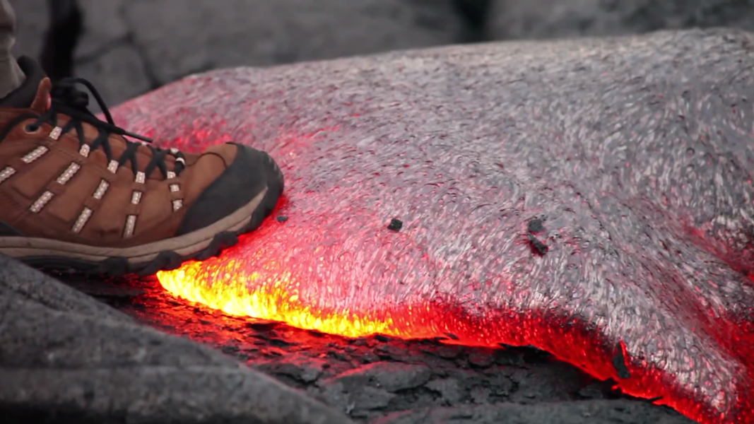This video shows what happens when you step on lava Thrillist