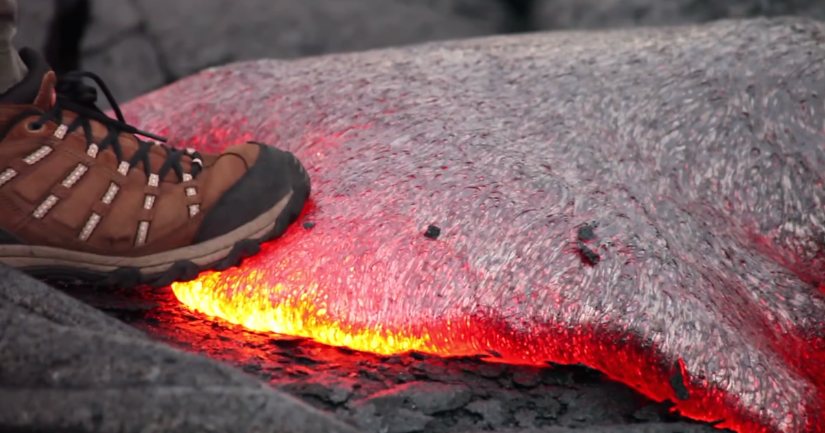 This video shows what happens when you step on lava - Thrillist