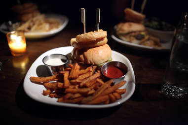 burger and barrel double bacon mangalitsa pork burger