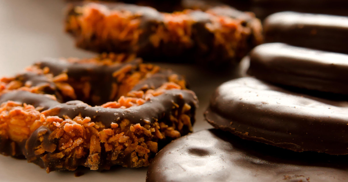 New Girl Scout Cookies Toffeetastic and RahRah Raisins Thrillist