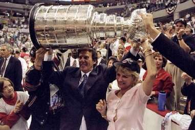 Mike and Marian Ilitch with Stanley Cup
