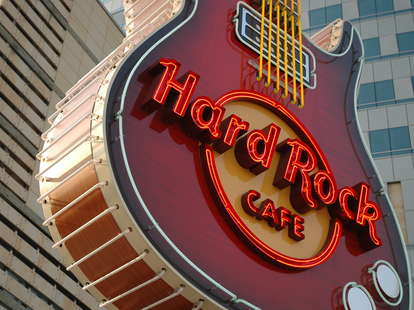 Hard Rock Cafe sign