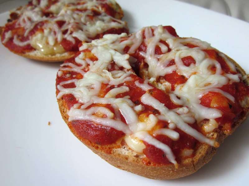 Dunkin' Donuts Tomato Mozzarella Supreme Bagels and Chocolate